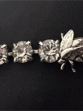 Vintage Tom Binns Bracelet  rare archival "Insect" crystal riviere bracelet VNT